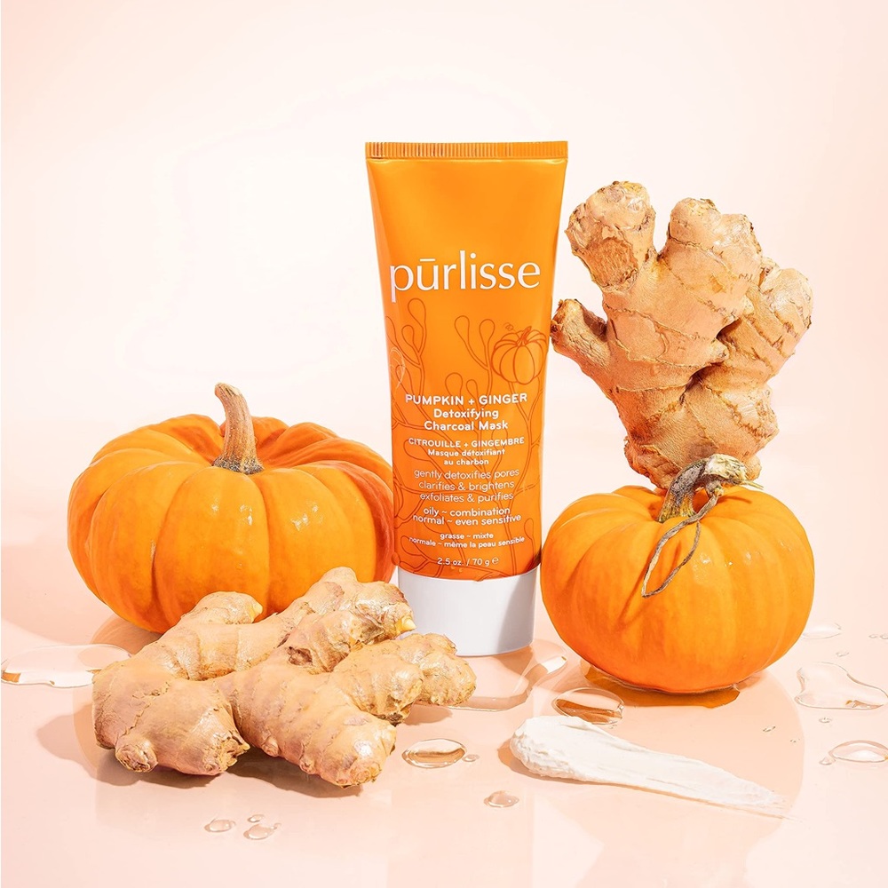NEW Purlisse Pumpkin + GInger Detoxifying Charcoal Mask